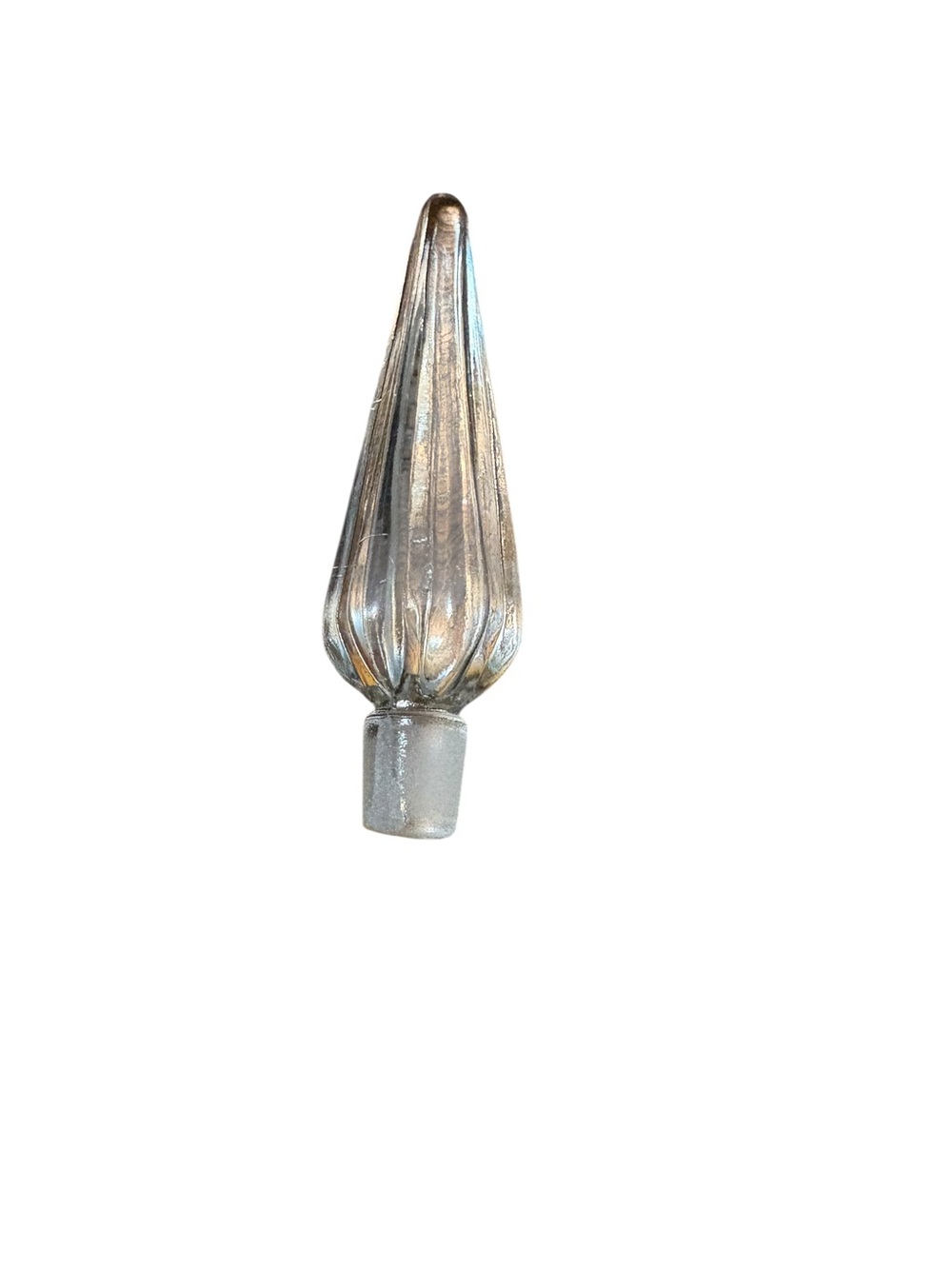 Mid Century Vintage Crystal Glass Decanter Stopper Only